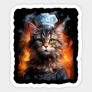 Chef Cat Sticker